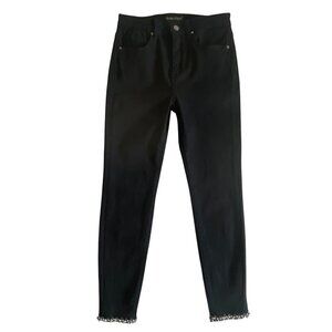 Frank Lyman Rhinestone Pearl High Waist Ankle Jeans 4-6​​​​